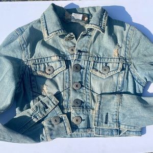 A vintage Z.CAVRICCI denim crapped jacket